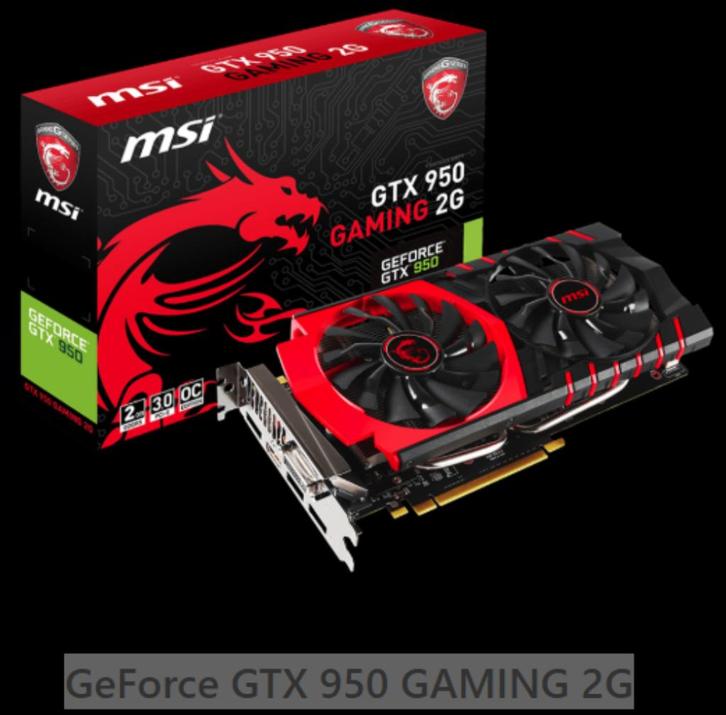 GeForce GTX 950 GAMING 2G, Computers en Software, Videokaarten, Gebruikt, HDMI, Ophalen