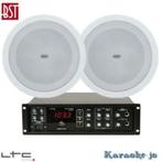 Geluidsysteem 80 Watt met 2 plafondspeakers 100Volt, Audio, Tv en Foto, Stereoketens, Ophalen of Verzenden, Nieuw, Overige merken