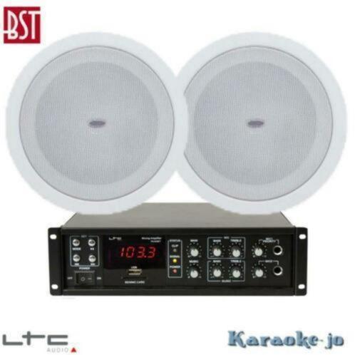 Geluidsysteem 80 Watt met 2 plafondspeakers 100Volt, Audio, Tv en Foto, Stereoketens, Nieuw, Overige merken, Ophalen of Verzenden