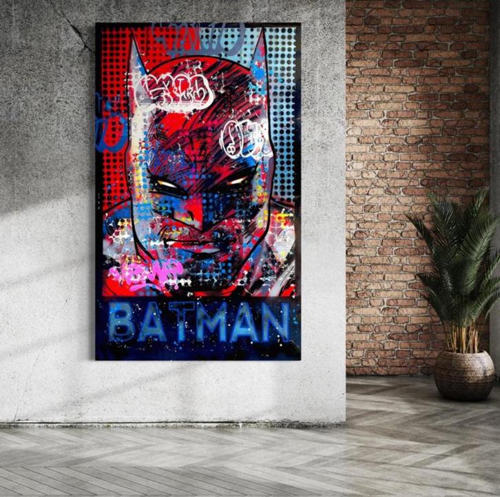 Batman XL popart kunstwerk (limited), Antiek en Kunst, Kunst | Schilderijen | Abstract, Ophalen