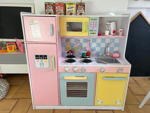 Grote Kidkraft Pastel houten keuken voor kinderen:, Kinderen en Baby's, Speelgoed | Speelkeukens, Gebruikt, Hout, Ophalen of Verzenden