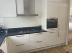 Moderne Witte Magnolia Hoogglans Hoekkeuken GEDEMONTEERD, Huis en Inrichting, Wit, Hoekkeuken, Ophalen of Verzenden, Composiet