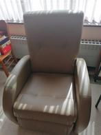 electrische relaxzetel, Huis en Inrichting, Fauteuils, Gebruikt, Ophalen of Verzenden, 50 tot 75 cm, Leer