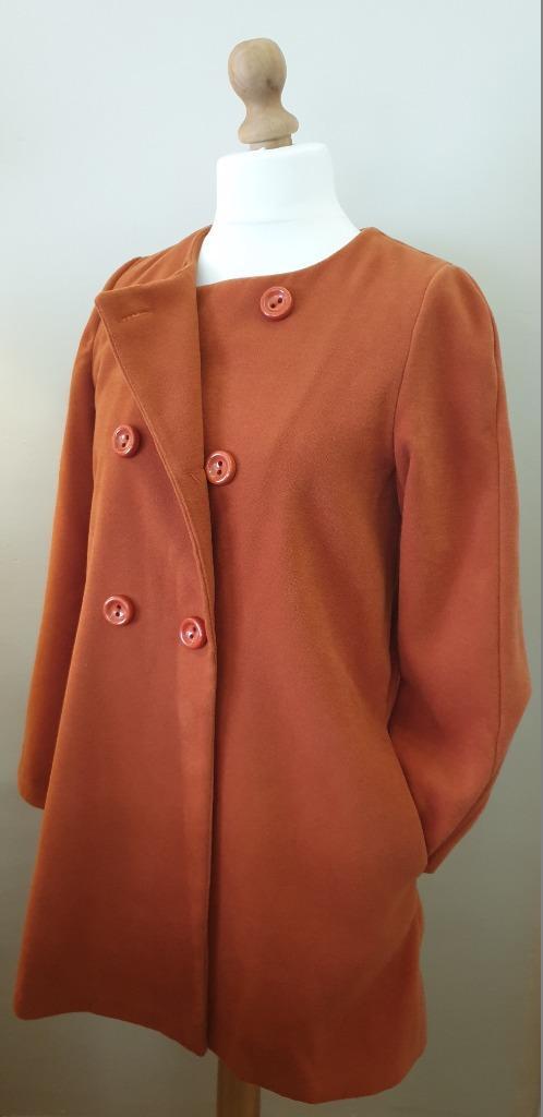 NIEUW artikel : Colorine jas - Maat XL, Kleding | Dames, Jassen | Winter, Nieuw, Maat 46/48 (XL) of groter, Oranje, Ophalen of Verzenden