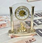 Vintage Retro tafelklok, 1990-2000 quartz Charles Leman klok, Huis en Inrichting, Ophalen of Verzenden, Zo goed als nieuw, Analoog