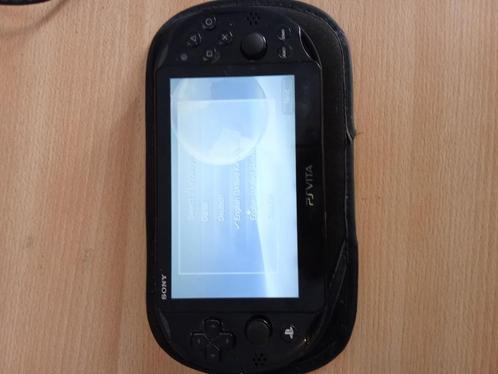 PS Vita met hoesje en laadkabel, Games en Spelcomputers, Spelcomputers | Sony PlayStation Vita, Gebruikt, Zwart, Ophalen of Verzenden