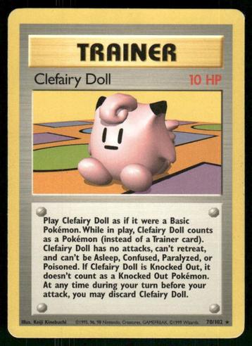 Clefairy Doll 70/102 - Base, Envoi, Utilisé
