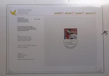Cartes Swiss FDC ou maximum, Enlèvement ou Envoi, Affranchi