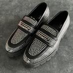 Mocassins à semelle épaisse ASOS Design avec strass argentés, Enlèvement ou Envoi, Comme neuf, Flâneurs, Noir