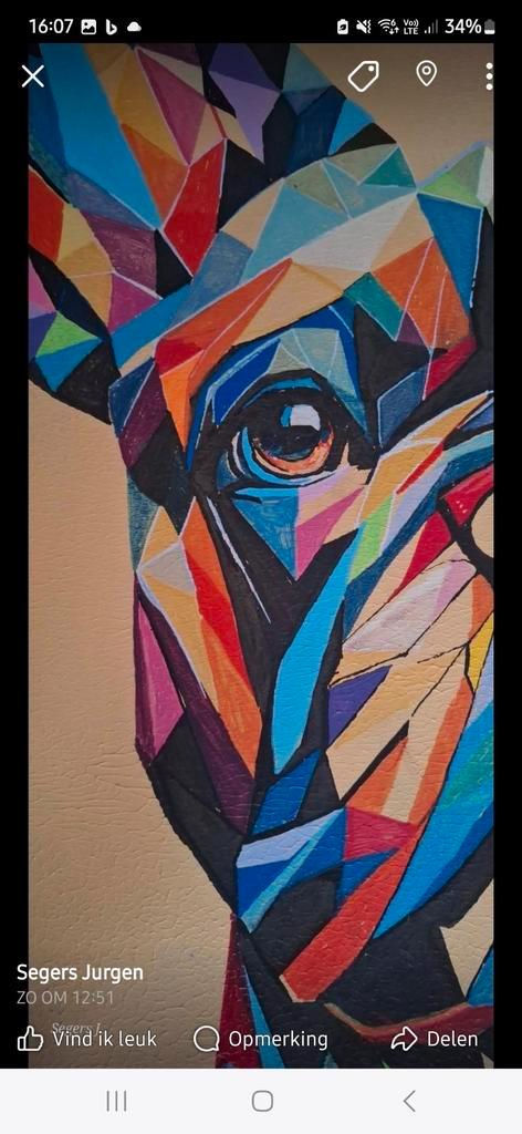 Modern Acryl Paintings, Antiek en Kunst, Kunst | Schilderijen | Abstract, Ophalen