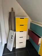 Ladekast Ikea Malm - wit / geel, Huis en Inrichting, Kasten | Ladekasten, Ophalen, Minder dan 50 cm, 5 laden of meer, 100 tot 150 cm