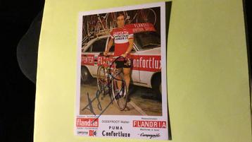 wielerkaart 1975 team flandria  walter godefroot signe, Envoi, Comme neuf