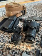 Canon EOS 700D + 3 lenzen + ringflitser + tas, Reflex miroir, Canon, 18 Mégapixel, 8 fois ou plus