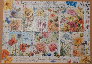 Jumbo legpuzzel, 1000 stukjes, zomerbloemstempels beschikbaar voor biedingen