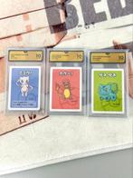 3x Grade 10 Pokemon 2019 kaarten JP MEW CHARMANDER BULBASAUR, Ophalen of Verzenden, Nieuw, Meerdere kaarten, Foil