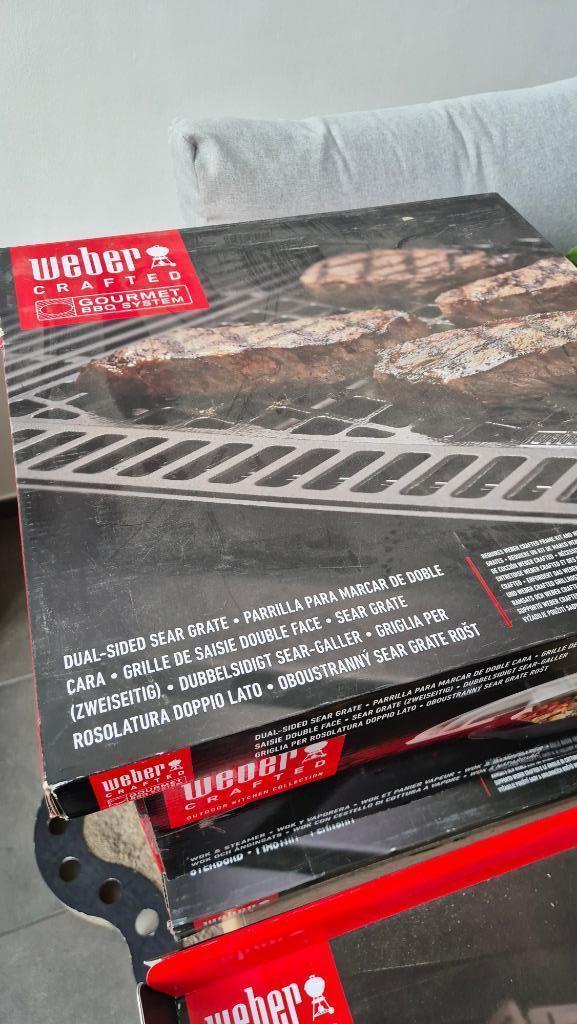 WEBER CRAFTED-dubbelzijdig Sear Grate​, Tuin en Terras, Gasbarbecues, Nieuw, Ophalen