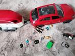 Playmobil set paardentrailer en jumping, Kinderen en Baby's, Speelgoed | Playmobil, Ophalen, Gebruikt, Complete set