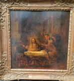 19de E kopie naar Emmaüsgangers, Rembrandt, O/p, Enlèvement