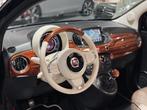 Fiat 500C 1.2i Cabrio ‘Riva’ Edition - 12 Mnd Garantie, Auto's, Voorwielaandrijving, 4 zetels, Blauw, Leder