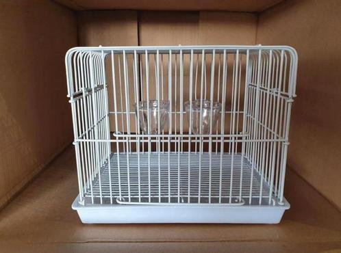 Vogel Kooi Mini Wit - Birdshopchristina, Dieren en Toebehoren, Vogels | Hokken en Kooien, Nieuw, Kunststof, Ophalen