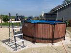 Zwembad exit diameter 366 cm, hoogte 120cm, Tuin en Terras, Zwembaden, 300 cm of meer, 200 tot 400 cm, Rond, Gebruikt