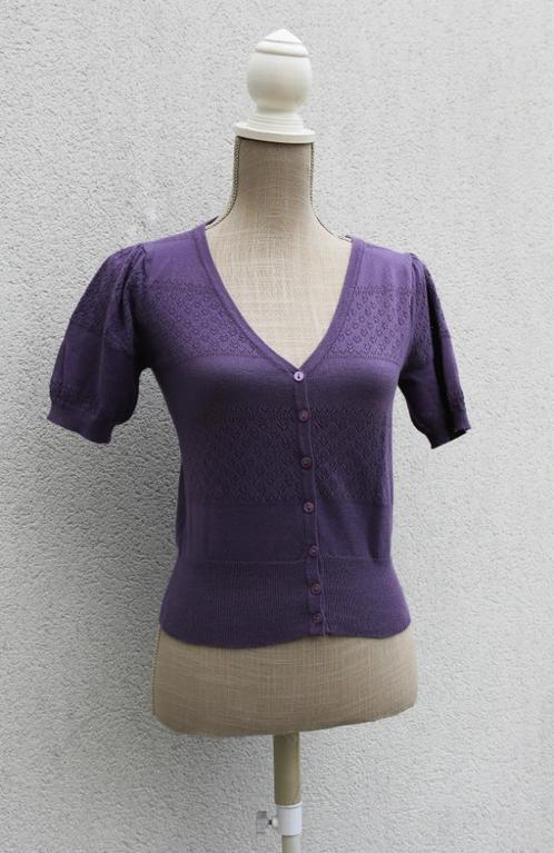 Joli haut en coton mauve S - B.Young, Vêtements | Femmes, Pulls & Gilets, Comme neuf, Taille 36 (S), Violet, Enlèvement ou Envoi