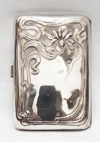 Art Nouveau Sigarettendoos Zilver., Ophalen of Verzenden, Zilver