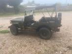Jeep willys m201 1er model 6 volts, Auto's, Oldtimers, Jeep, 4 zetels, Stof, Zwart