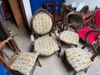 Ensemble de chaises vintage brodées, Enlèvement ou Envoi