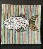 Leuke canvas vis, Ophalen of Verzenden, Nieuw, Wanddecoratie