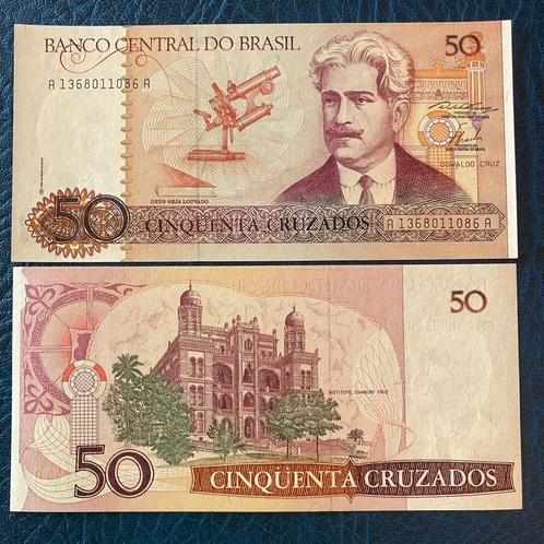 Brazil - 50 Cruzados 1986 - Pick 210a - UNC, Timbres & Monnaies, Billets de banque | Amérique, Billets en vrac, Amérique du Sud