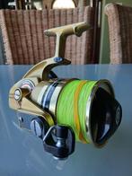 visgerief & daiwa gs-9 met gele gevlochten draad, Watersport en Boten, Hengelsport | Algemeen, Ophalen, Zo goed als nieuw, Molen