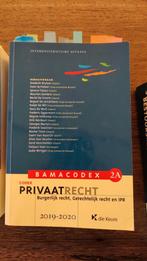 Diederik Bruloot - Bamacodex 2A - Privaatrecht 2019-2020, Diederik Bruloot, Ophalen of Verzenden, Zo goed als nieuw