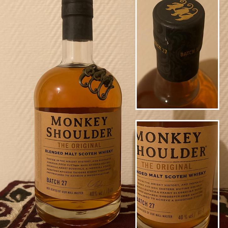Monkey Shoulder Whisky – Batch 27 – ongeopend, Verzamelen, Wijnen, Zo goed als nieuw, Vol, Ophalen of Verzenden
