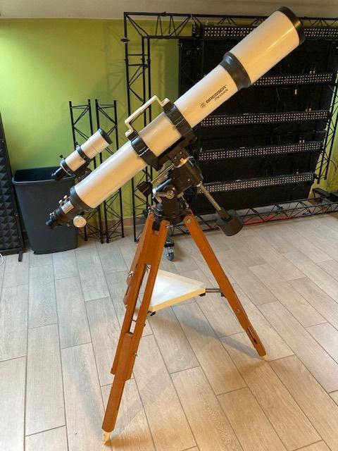 Telescoop Refractor type., Audio, Tv en Foto, Optische apparatuur | Telescopen, Gebruikt, Lenzentelescoop (refractor), 80 tot 200 mm