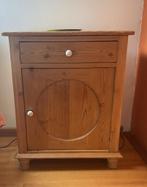 Grenen nachtkastje, Huis en Inrichting, Slaapkamer | Nachtkastjes, Ophalen, Gebruikt, 45 tot 65 cm, 70 cm of meer