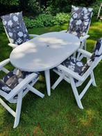 Tuinset Hartman, Tuin en Terras, Tuinsets en Loungesets, Ophalen, 4 zitplaatsen, Kunststof, Zo goed als nieuw