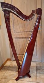 Harp Camac - Excalibur acajou met transporthoes - 38 snaren, Zo goed als nieuw, Ophalen