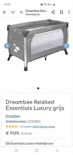 Reisbedje dreambee, met extra matrasje., Ophalen, Zo goed als nieuw, Reisbedje
