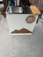 Camper keuken + ZEER mooie spoelbak, Ophalen, Zo goed als nieuw, Minder dan 100 cm