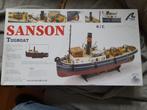 Houten bouwdoos van de Sanson sleepboot Rc, Hobby en Vrije tijd, Modelbouw | Boten en Schepen, Ophalen, Nieuw, 1:32 tot 1:50, Overige merken