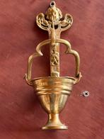 Antieke of messing wijwateremmer, Ophalen, Brons