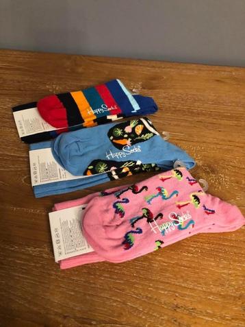 3 Paires Happy Socks Chaussettes - Neuve disponible aux enchères