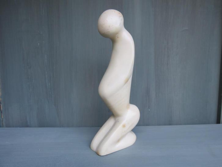 PROMOTIE: vintage beeld in speksteen, Antiek en Kunst, Curiosa en Brocante, Ophalen of Verzenden