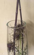 Grand vase conique en verre, Huis en Inrichting, Woonaccessoires | Vazen, Ophalen, Zo goed als nieuw, Glas, 50 tot 75 cm