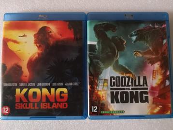 Blu-rays kong skull island & Godzilla VS Kong uit te kiezen