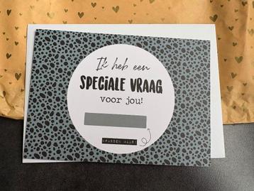 Kraskaartje “wil je mijn getuige zijn” beschikbaar voor biedingen
