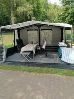Voortent caravan met luifel, Ophalen
