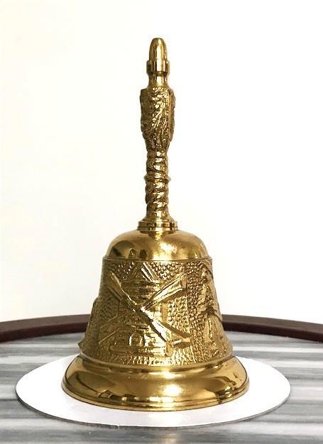 Cloche main lourde bronze moulin Pays-Bas Antique😎🎵🔊👌✨, Antiquités & Art, Antiquités | Bronze & Cuivre, Bronze, Enlèvement ou Envoi