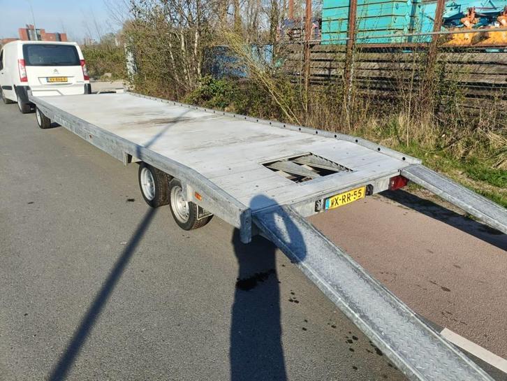 AUTOTRANSPORTER Autoambulance schamelwagen 8 bij 2, Auto diversen, Aanhangers en Bagagewagens, Gebruikt